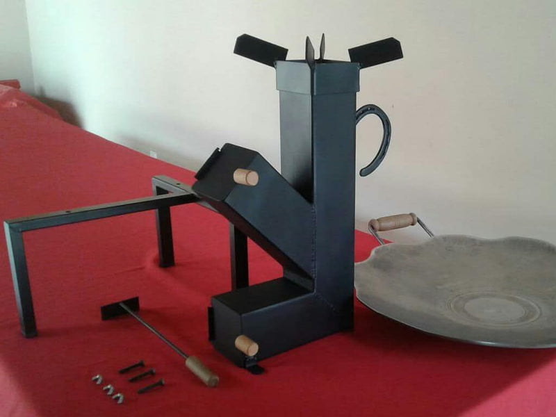 Kit Tacho 77cm + Suporte a Lenha/Carvão