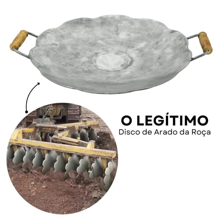 Tacho de Arado 77cm Original Aço Carbono